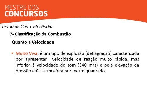 Prevenção e Combate a Incêndio - Mestre dos Concursos