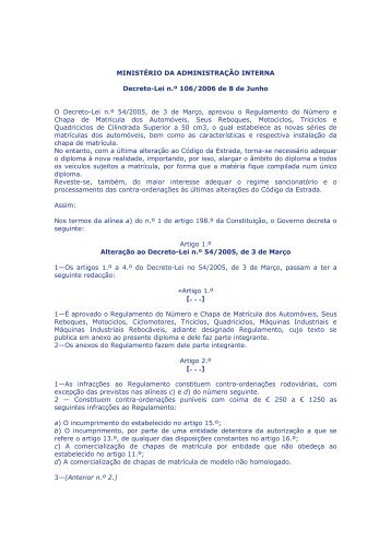 Decreto-Lei 106_2006 - APDEC