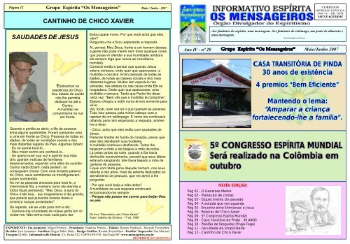 informativo 29.cdr - Os Mensageiros