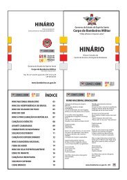 hinário - Corpo de Bombeiros - Governo do Estado do Espírito Santo