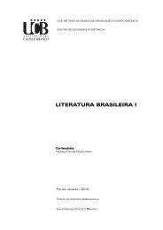 LITERATURA BRASILEIRA I - Universidade Castelo Branco