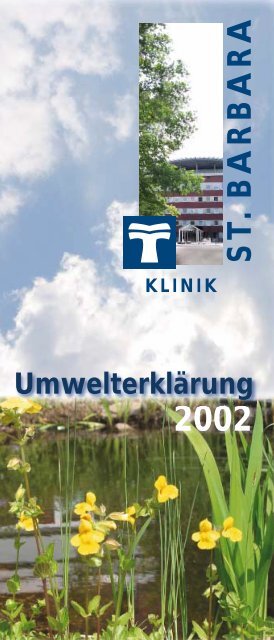 Umwelterklärung als PDF-Datei (1,14 MB) - St. Barbara-Klinik ...