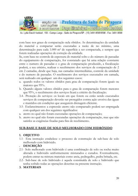 1 edital de licitação tomada de preços nº - Prefeitura Municipal de ...