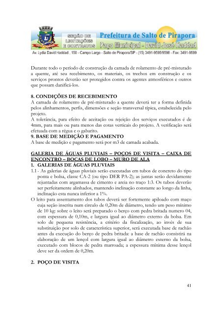 1 edital de licitação tomada de preços nº - Prefeitura Municipal de ...