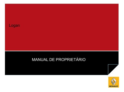 Logan MANUAL DE PROPRIETÁRIO - Renault