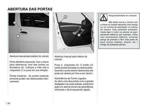 Logan MANUAL DE PROPRIETÁRIO - Renault