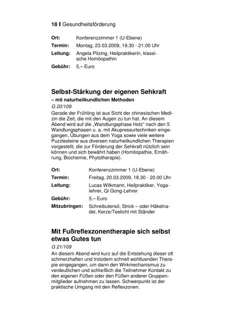 Gesundheitszentrums und der Elternschule - St. Barbara-Klinik ...