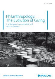 Philanthropology: The Evolution of Giving - Barclays Wealth