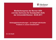 Präsentation von Dr. Iris Hauth - Barmer GEK