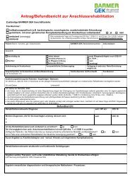 Befundbericht zum Ahv/Dhv-Antrag