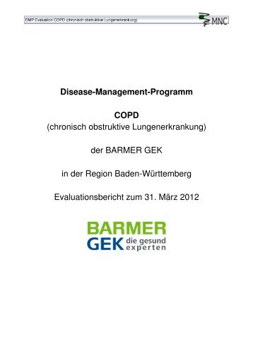 Disease-Management-Programm COPD (chronisch ... - Barmer GEK
