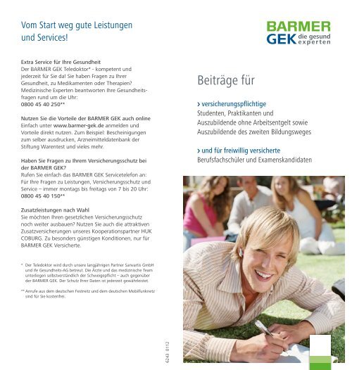 Beiträge für - Barmer GEK