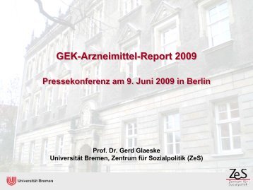 GEK Arzneimittel-Report 2009 - Barmer GEK