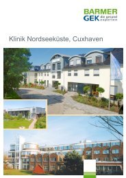 Klinik Nordseeküste - Cuxhaven ( PDF , 424 KB  ) - Barmer GEK