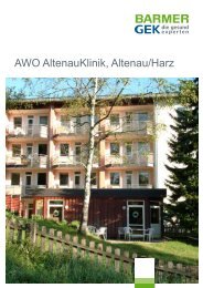 AWO AltenauKlinik, Altenau/Harz - Barmer GEK