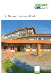 Dr. Becker Brunnen-Klinik ( PDF , 320 KB ) Hinweis - Barmer GEK