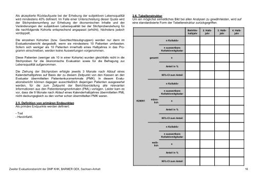 Evaluation des DMP Koronare Herzerkrankung (KHK ... - Barmer GEK