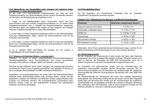 Evaluation des DMP Koronare Herzerkrankung (KHK ... - Barmer GEK