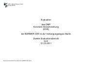 Evaluation des DMP Koronare Herzerkrankung (KHK ... - Barmer GEK