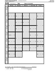 Stundenplan - Barnim-Gymnasium Bernau