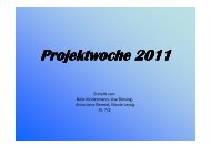 Projektwoche 2011 - Barnim-Gymnasium Bernau