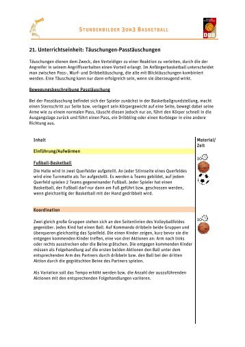 Täuschungen-Passtäuschungen - Deutscher Basketball Bund ...