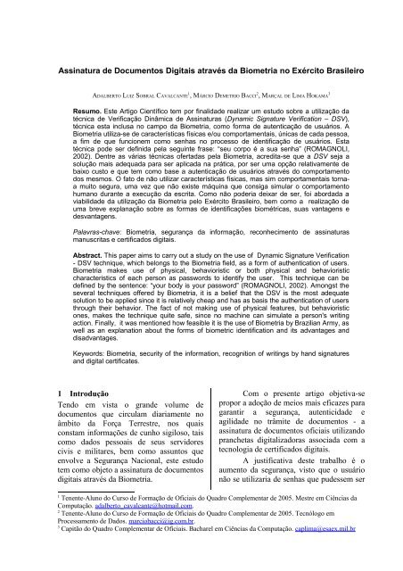 pdf artigo - Portal de Ensino do Exército
