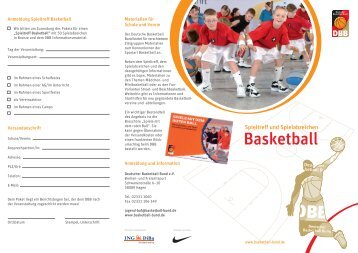 Flyer Spieltreff und Spielabzeichen - Deutscher Basketball Bund ...