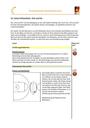 Give and Go - Deutscher Basketball Bund âº Deutscher Basketball ...