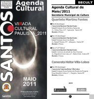 Agenda Cultural de Maio/2011 - Prefeitura de Santos - Governo do ...