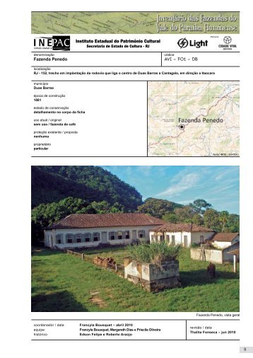 Fazenda Penedo AVI – F01 – DB - Instituto Cidade Viva