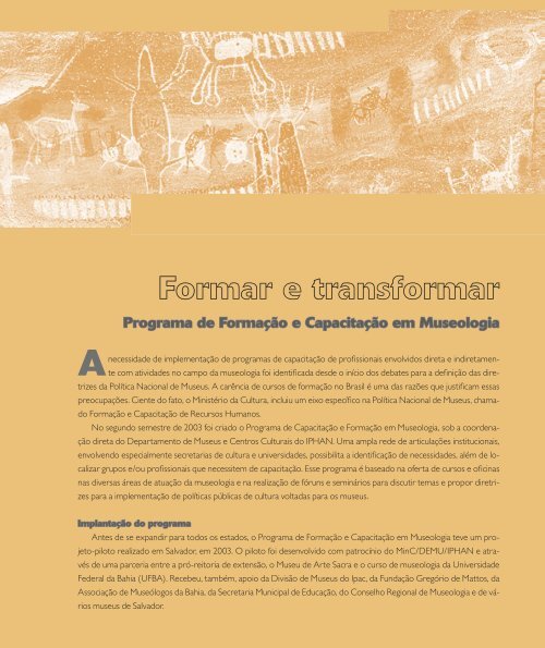 Formar e transformar - Instituto Brasileiro de Museus