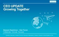 CEO UPDATE Growing Together Basware Experience â User Forum