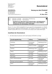 Gemeinderat - Wettswil am Albis