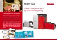 Xeikon 8600 Specification Sheet