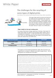 Challenges in Paper Recyling - Xeikon