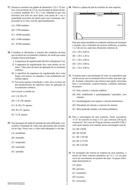 008. PROVA OBJETIVA - Questões de Concursos