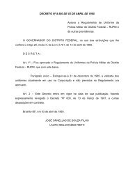 Dec 8580 - Aprova o RUPM - Polícia Militar do Distrito Federal ...