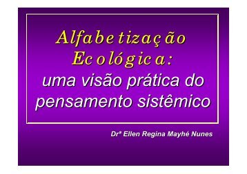 Alfabetização Ecológica: uma visão prática do pensamento sistêmico