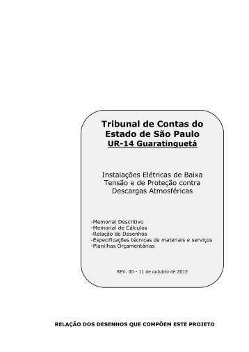 UR-14-Memorial Descritivo-R00.pdf - Tribunal de Contas do Estado ...