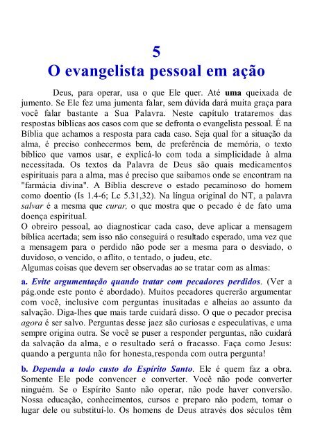 A prática do evangelismo pessoal