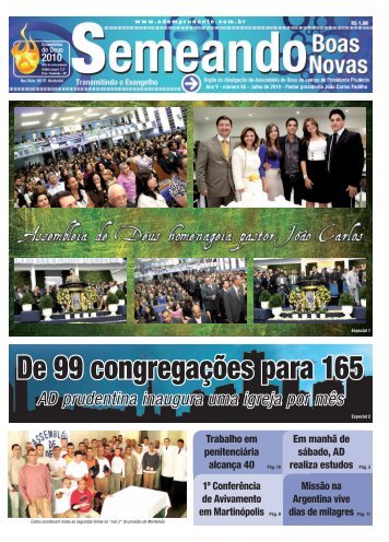 De 99 congregações para 165 - AD em Prudente