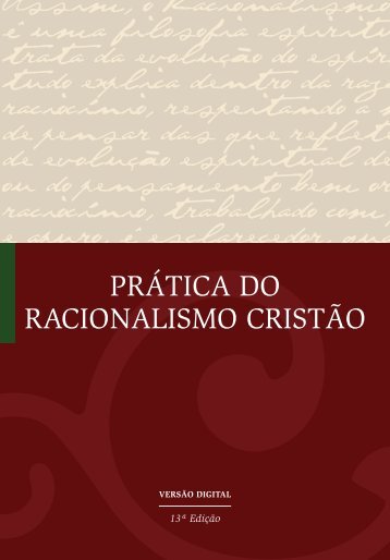 Livro Prática do Racionalismo Cristão — 13ª edição