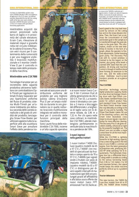 sempre piu'full-liner, le conferme di new holland ... - FederUnacoma