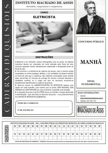 MANHÃ - Instituto Machado de Assis