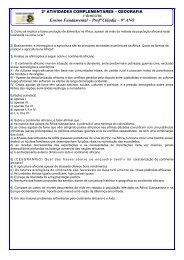 PROVINHAS 2 – 3º BIMESTRE/2012 – 8º e 9º - ClickFacil.net