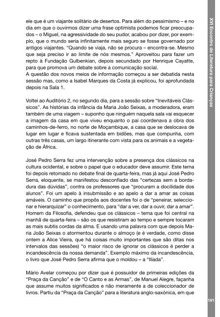 PDF - Leitura Gulbenkian - Fundação Calouste Gulbenkian