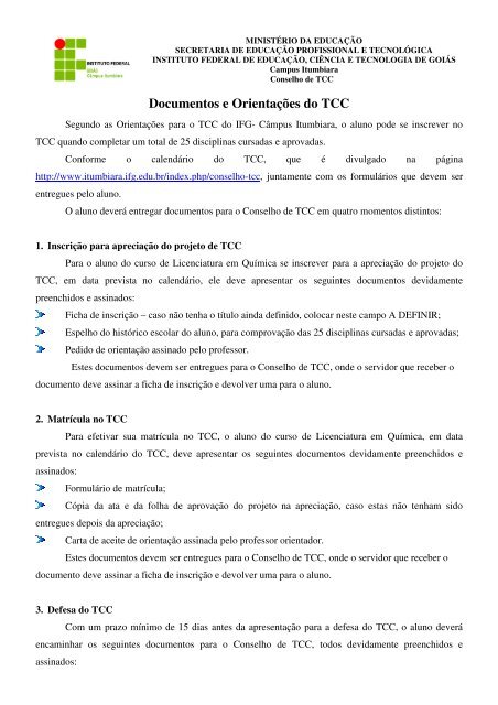 Formulário para cancelamento e orientações - Projeto Tcc - Serviço