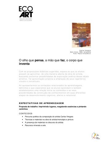 Material educativo em PDF - Instituto Arte na Escola