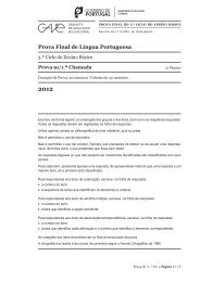 Prova Final de Língua Portuguesa